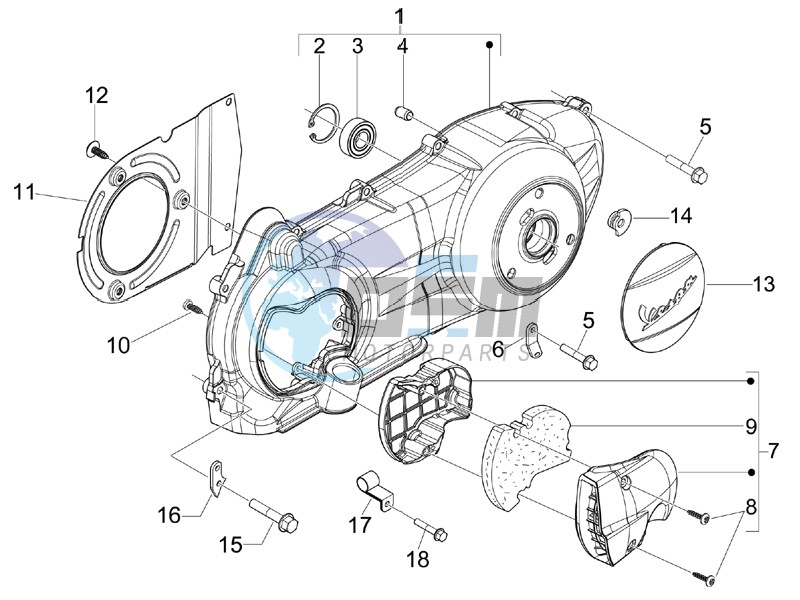 Crankcase cover - Crankcase cooling