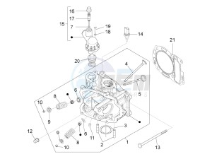 MP3 300 ie mic drawing Cilinder head unit - Valve