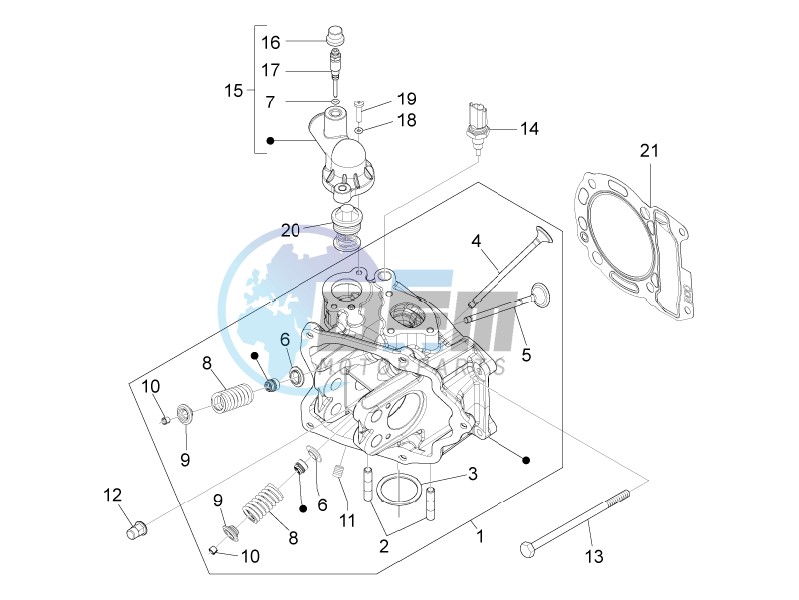 Cilinder head unit - Valve