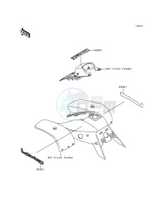 KEF 300 A [LAKOTA 300] (A2-A5) [LAKOTA 300] drawing DECALS-- GREEN- --- KEF300-A3- -