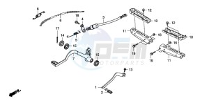 TRX250TE FOURTRAX ES drawing PEDAL/STEP