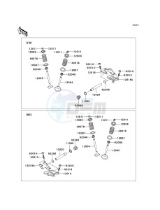 KVF 750 E [BRUTE FORCE 750 4X4I NRA OUTDOORS] (E8F-E9FA) E9F drawing VALVE-- S- -