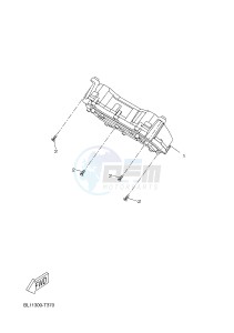 YP125RA X-MAX 125 ABS POLICE BELGIUM drawing METER