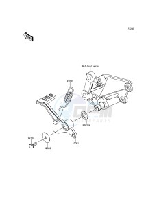 NINJA 300 ABS EX300BEF XX (EU ME A(FRICA) drawing Brake Pedal