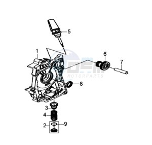 JET 4 50cc drawing CRANKCASE RIGHT / START MOTOR