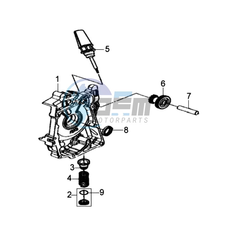 CRANKCASE RIGHT / START MOTOR