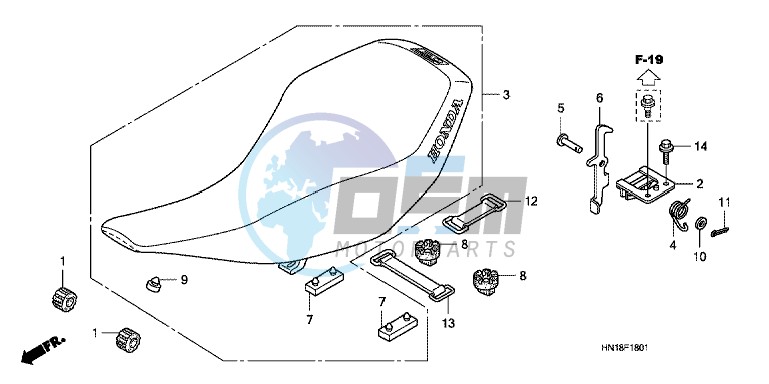 SEAT (TRX400EX8/ X9/ XC/ XD)