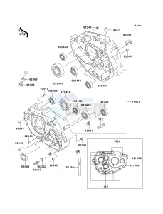 KLX 250 D [KLX250R] (D2-D4) [KLX250R] drawing CRANKCASE