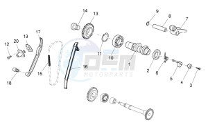 RXV 450-550 drawing Rear cylinder timing system