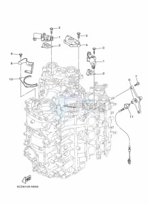 F250DETX drawing CYLINDER-AND-CRANKCASE-3