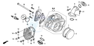 CRF70F drawing CYLINDER HEAD COVER