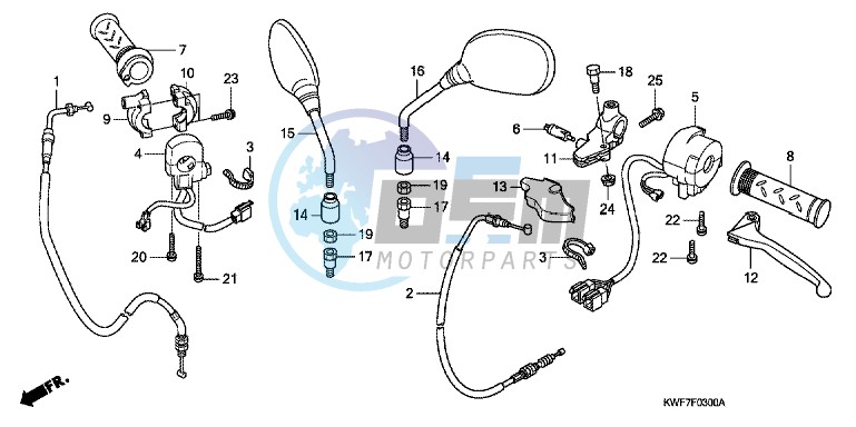 HANDLE LEVER/ SWITCH/ CABLE