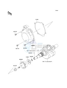 KVF 650 D ([BRUTE FORCE 650 4X4] (D6F-D9F) D8F drawing RECOIL STARTER