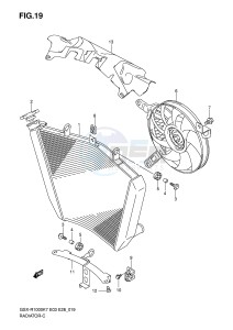 GSX-R1000 (E3-E28) drawing RADIATOR