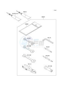 JS 800 A [800 SX-R] (A6F-A9F) A9F drawing OWNERS TOOLS