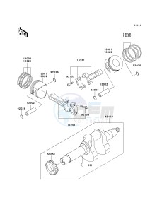 KAF 620 S [MULE 4010 TRANS4X4 HARDWOODS GREEN HD] (S9F-SAF) SAF drawing CRANKSHAFT_PISTON-- S- -