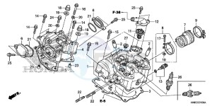 TRX680FAE TRX680 Europe Direct - (ED) drawing CYLINDER HEAD