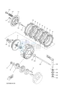 YZF-R125 R125 (5D78 5D78 5D78) drawing CLUTCH