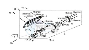 GTS 300i ABS drawing EXHAUST