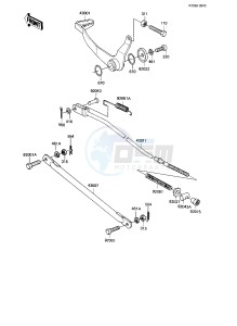 KE 175 D [KE175] (D4-D5) [KE175] drawing BRAKE PEDAL_TORQUE LINK -- 82-83 KE175-D4_D5- -