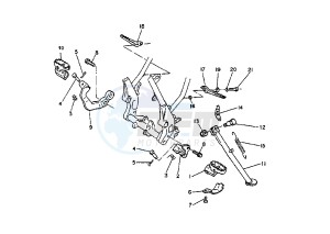 TT E 600 drawing STAND-FOOTREST