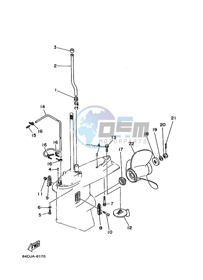 PROPELLER-HOUSING-AND-TRANSMISSION-L150-175-200-