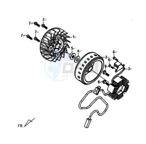 CELLO ALLO 125 drawing MAGNETO / FLYWHEEL