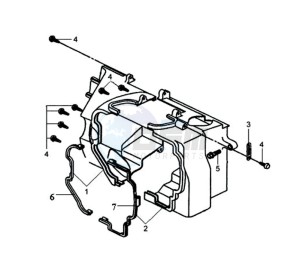 MIO 100 drawing SHROUD ASSY