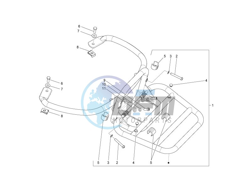 Rear luggage rack