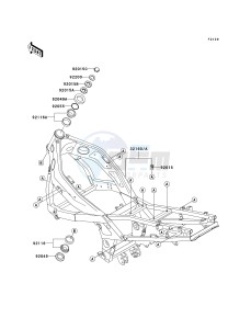 ZX 600E [ZX-6 NINJA ZZR 600] (E10-E13 E13 CAN ONLY) ZZR 600 drawing FRAME