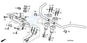 VT750CA9 Europe Direct - (ED / MME) drawing HANDLE PIPE/TOP BRIDGE