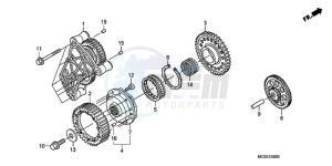 ST1300A9 Australia - (U / ABS MME) drawing STARTING CLUTCH