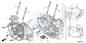 TRX680FAH Europe Direct - (ED) drawing CRANKCASE