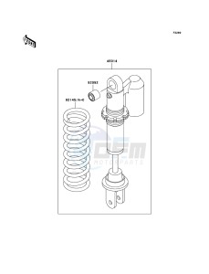 KX65 KX65-A6 EU drawing Shock Absorber(s)