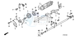 TRX420FAC drawing GEARSHIFT FORK