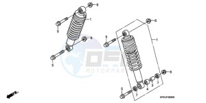 TRX500FE9 Australia - (U) drawing FRONT CUSHION