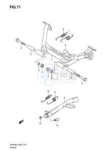 AN400 ABS BURGMAN EU drawing STAND