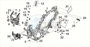 CRUISYM a 125 (LV12W3Z1-EU) (E5) (M3) drawing FRAME BODY