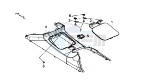 MAXSYM 400 I drawing MAINTENANCE COVER