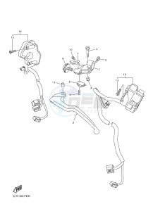 YZF-R1 998 R1 (2CRJ 2CRK) drawing HANDLE SWITCH & LEVER