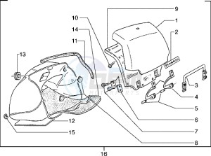 Hexagon 125 EXS1T 125cc drawing Glove compartment