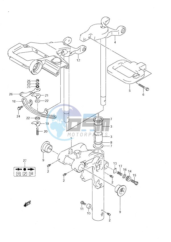 Swivel Bracket Power Tilt/Tiller Handle