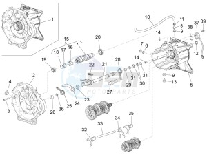 Audace 1400 Carbon 1380 (EMEA) drawing Gear box / Selector / Shift cam