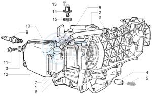 Beverly 250 (USA) USA drawing By-pass valve - Chain tightener - Oil drain valve