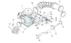 Scarabeo 50 4t 4v e2 drawing Carburettor I