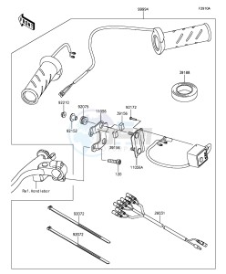 Z1000SX ZX1000LEF FR GB XX (EU ME A(FRICA) drawing Accessory(Grip Heater)