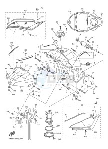 YZF-R1B 1000 (1KBH) drawing FUEL TANK