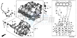 CB650FAE CB650FA 2ED drawing CRANKCASE