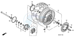 ST13009 Europe Direct - (ED / MME) drawing REAR WHEEL