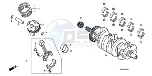 CB600FA3A Australia - (U / ABS ST) drawing CRANKSHAFT/PISTON